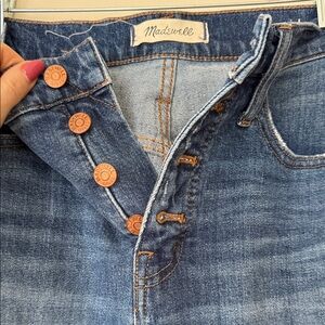 Madewell High Rise Dark Blue Jeans